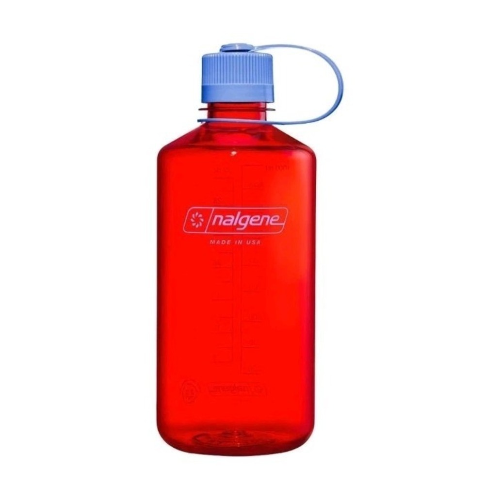 Nalgene Water Bottle 32 fl oz Narrow Mouth Marmalade Plastic Recycled Material